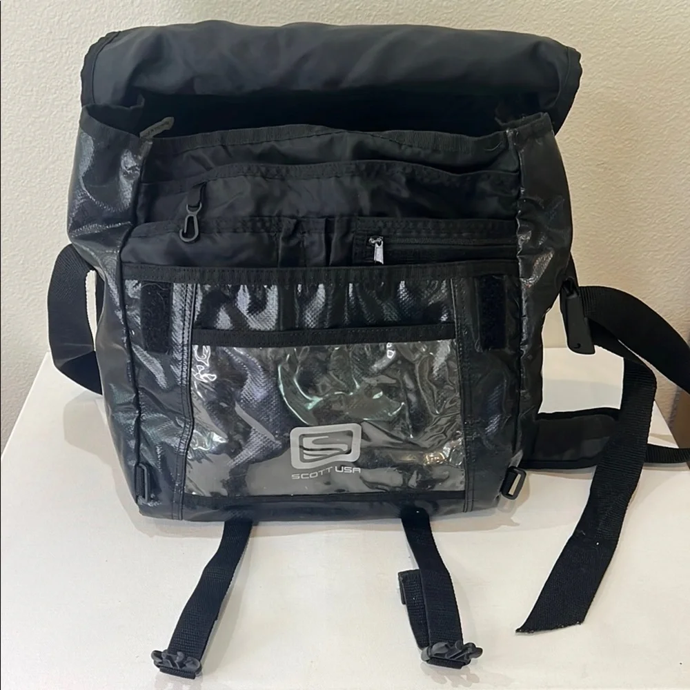 Rare Scott USA Waterproof Unisex Messenger /Bike Bag w/Adjust Strap, Reflectors - Picture 4 of 13